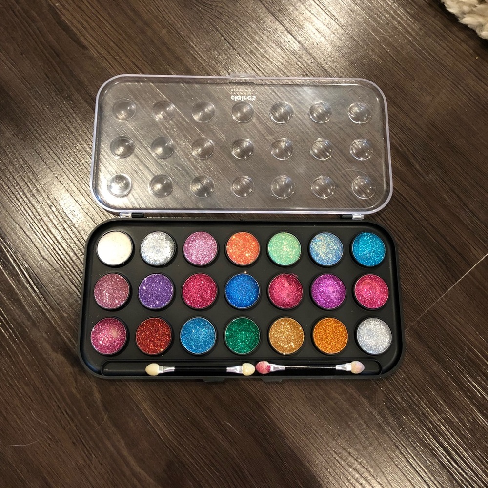 NEW Claire’s Eye Shimmer Glitter Eyeshadow Palette